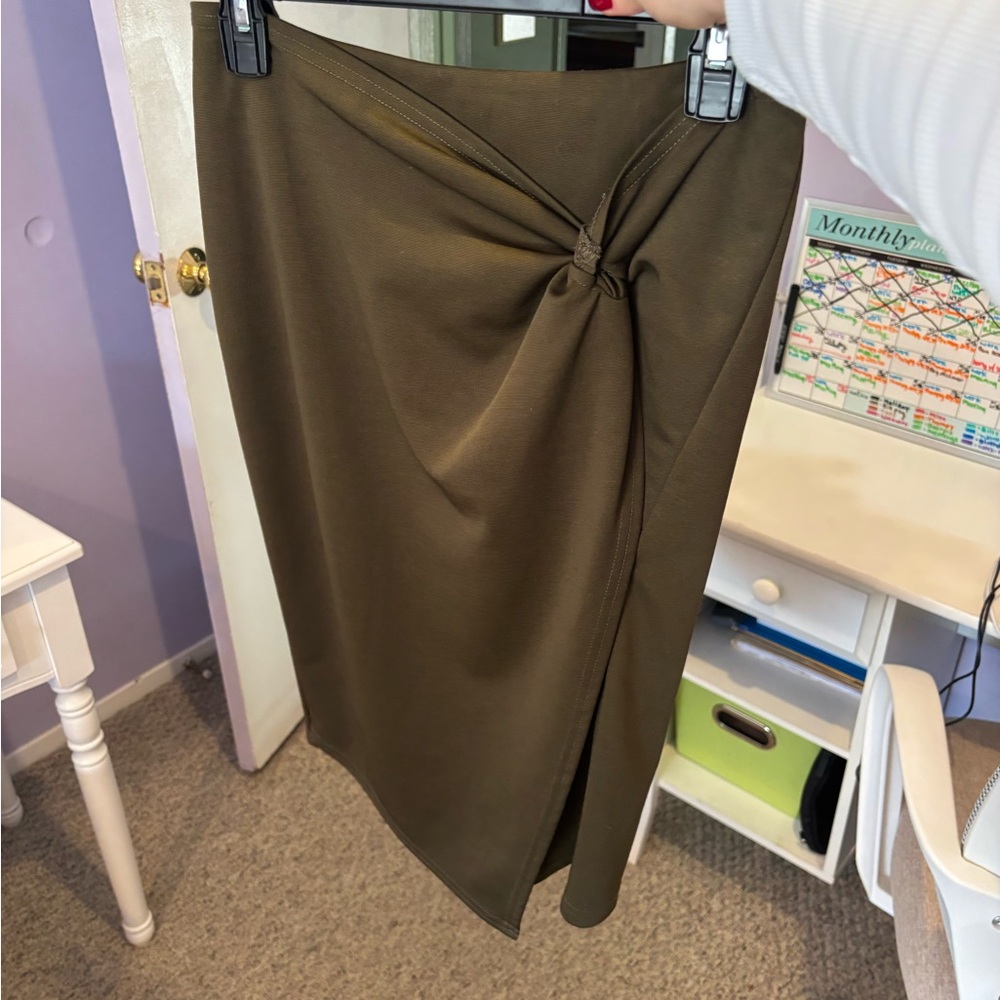 Olive Green Women's Skirt
